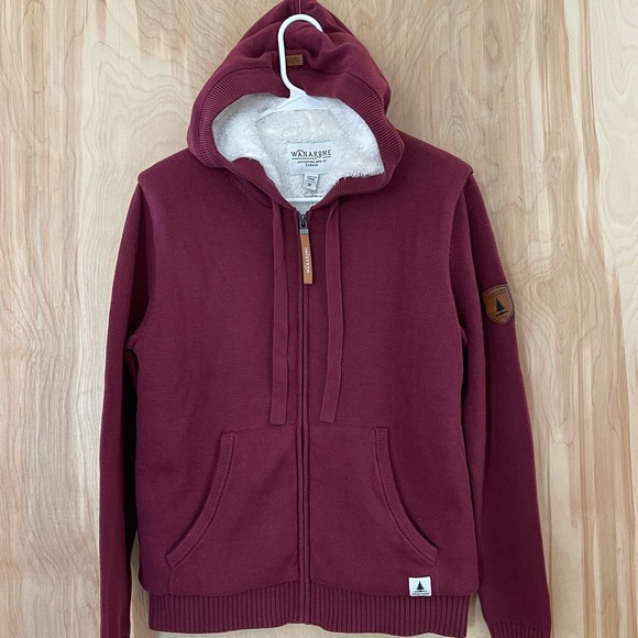 NWT Wanakome Mulberry Luna Faux Fur Lined Half Zip Sweater - Picture 4 of 10